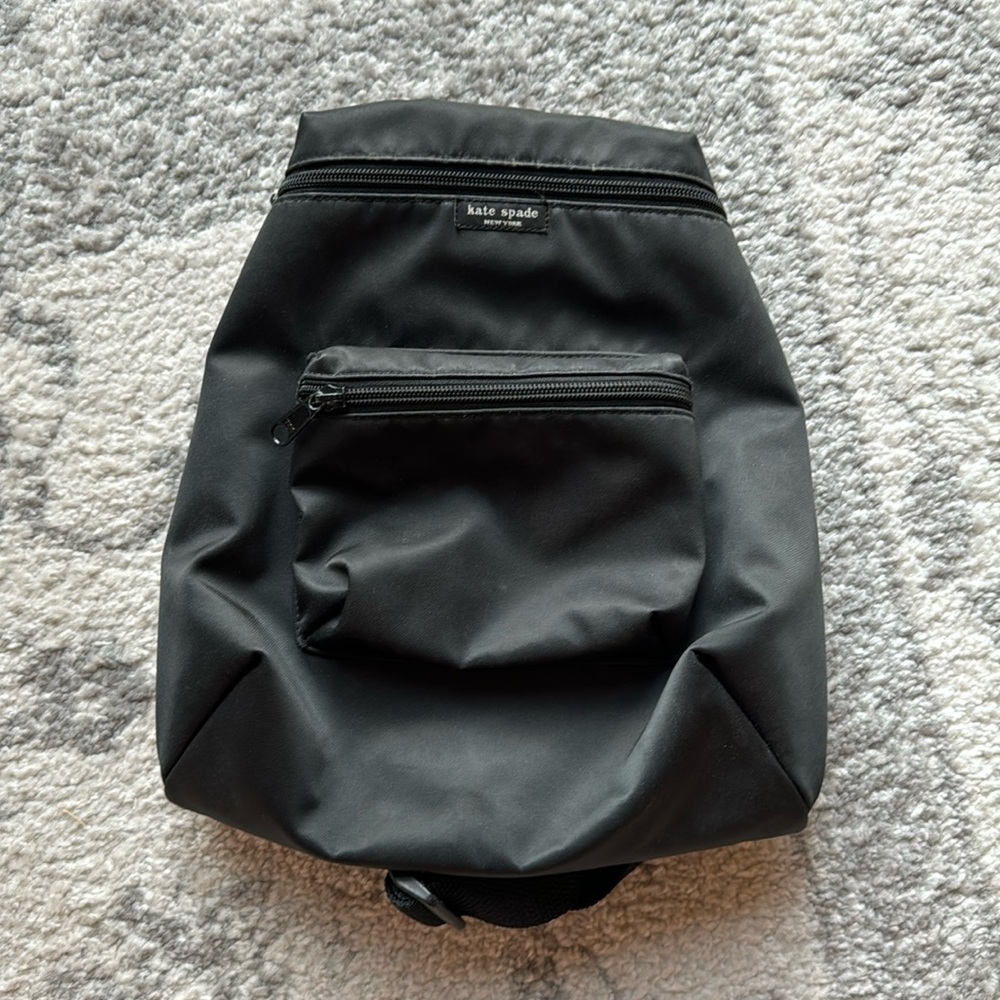 Black Vintage Kate Spade Nylon Backpack